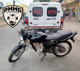 Motocicleta roubada em Montes Claros, Norte de Minas