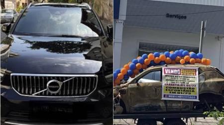 Modelo de luxo virou sucata após incêndio
