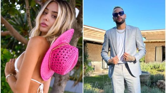 Modelo expõe print de mensagem de Neymar