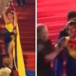 Modelo ucraniana desfila 'ensanguentada' em Cannes antes de exibição de filme russo; vídeo