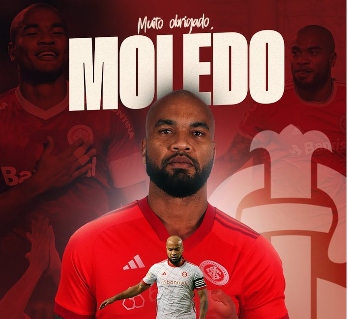 Rodrigo Moledo se despede do Inter após ser suspenso por doping