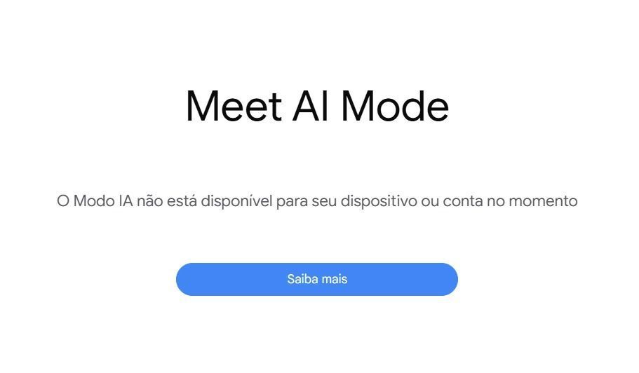 Google lança Modo IA no Brasil: saiba como usar e para que serve