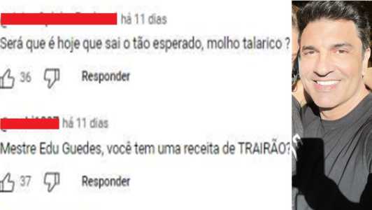 Print mostra comentários contra Edu Guedes