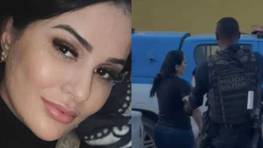 Momento em que Anne Casaes é presa no Rio de Janeiro