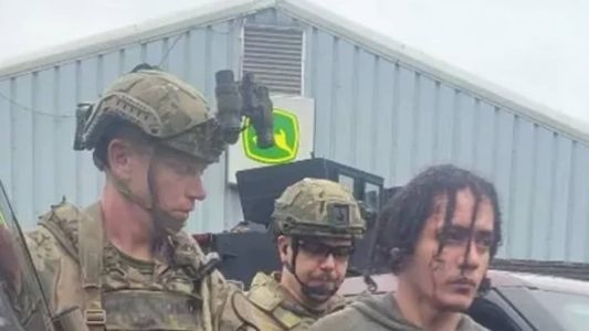 Momento em que Danilo Cavalcante foi capturado pelos policiais