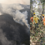 Serra da Piedade e Serra do Caraça queimam há mais de 4 dias, veja estragos e imagens do combate