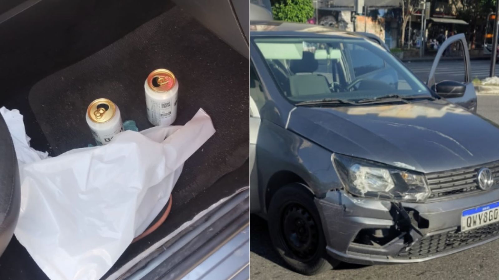 Motorista de app bêbado  é preso após bater em motociclista na Av. dos Andradas, em BH