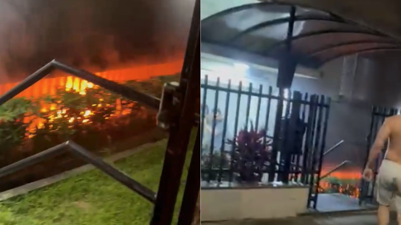 Vídeo: incêndio em garagem de prédio assusta moradores na Região Nordeste de BH
