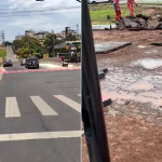 Chuva em BH: asfalto de avenida é arrancado dias após inauguração; veja antes e depois