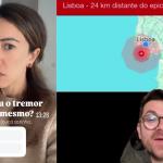 Brasileiros relatam o que sentiram durante terremoto em Lisboa: 'do nada tudo começou a dar uma tremida'