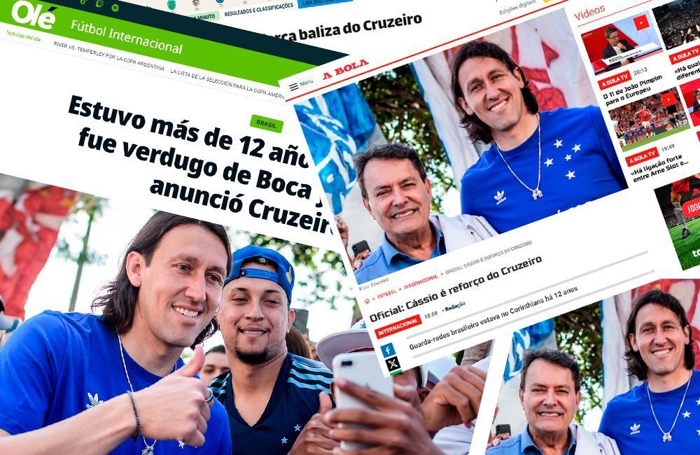 Como jornais pelo mundo repercutiram chegada de Cássio ao Cruzeiro