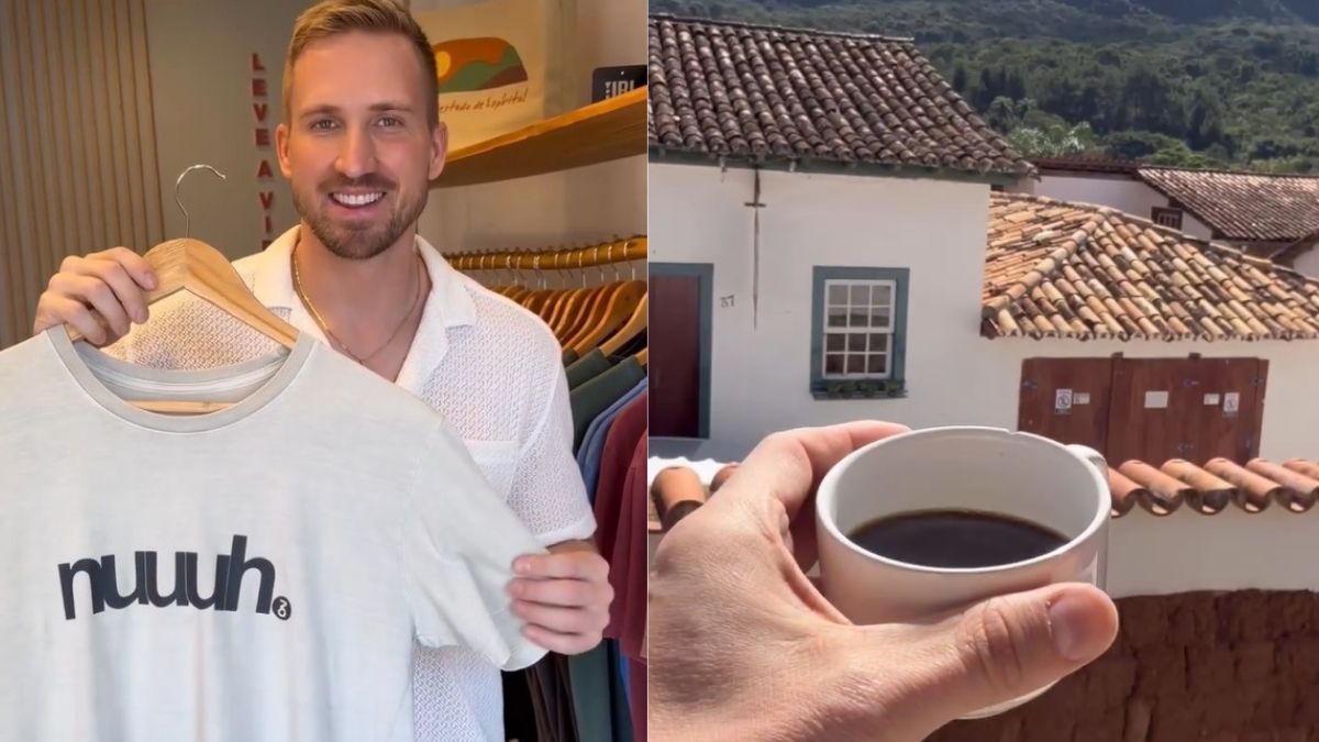 Influencer 'gringo' se surpreende com MG, come pão de queijo e vídeo viraliza na web