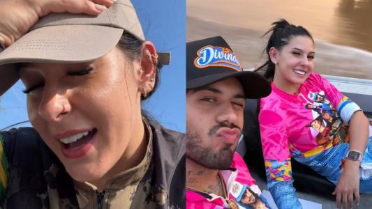Ana Castela e Zé Felipe estão em viagem pelo Pantanal