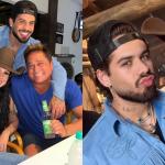 Zé Felipe e Ana Castela curtem noite com Leonardo e fazem anúncio