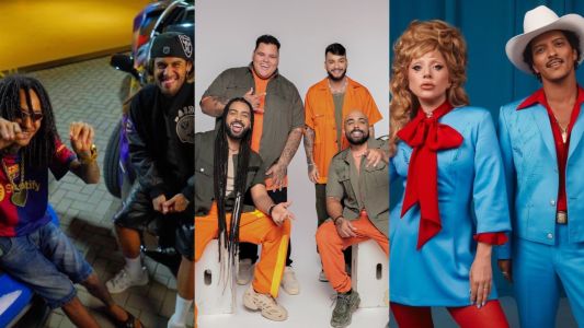 Zé Felipe e Oruam, Grupo Menos É Mais, Lady Gaga e Bruno Mars têm músicas no top 10