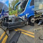 Colisão entre carro e ônibus deixa um homem morto no interior de MG