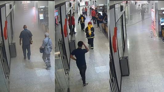 Vídeo de incêndio em shopping no Rio de Janeiro