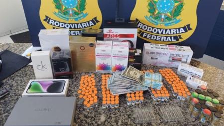 Material apreendido em Joinville