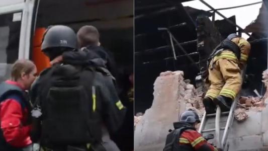 Crianças foram resgatadas por socorristas