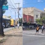 Protesto de motoristas de ônibus complica trânsito na Av. Amazonas, em BH