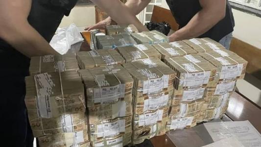 Montante apreendido equivale a um prêmio da Mega-Sena