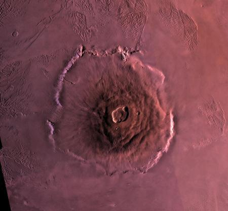 Monte Olimpo, em Marte