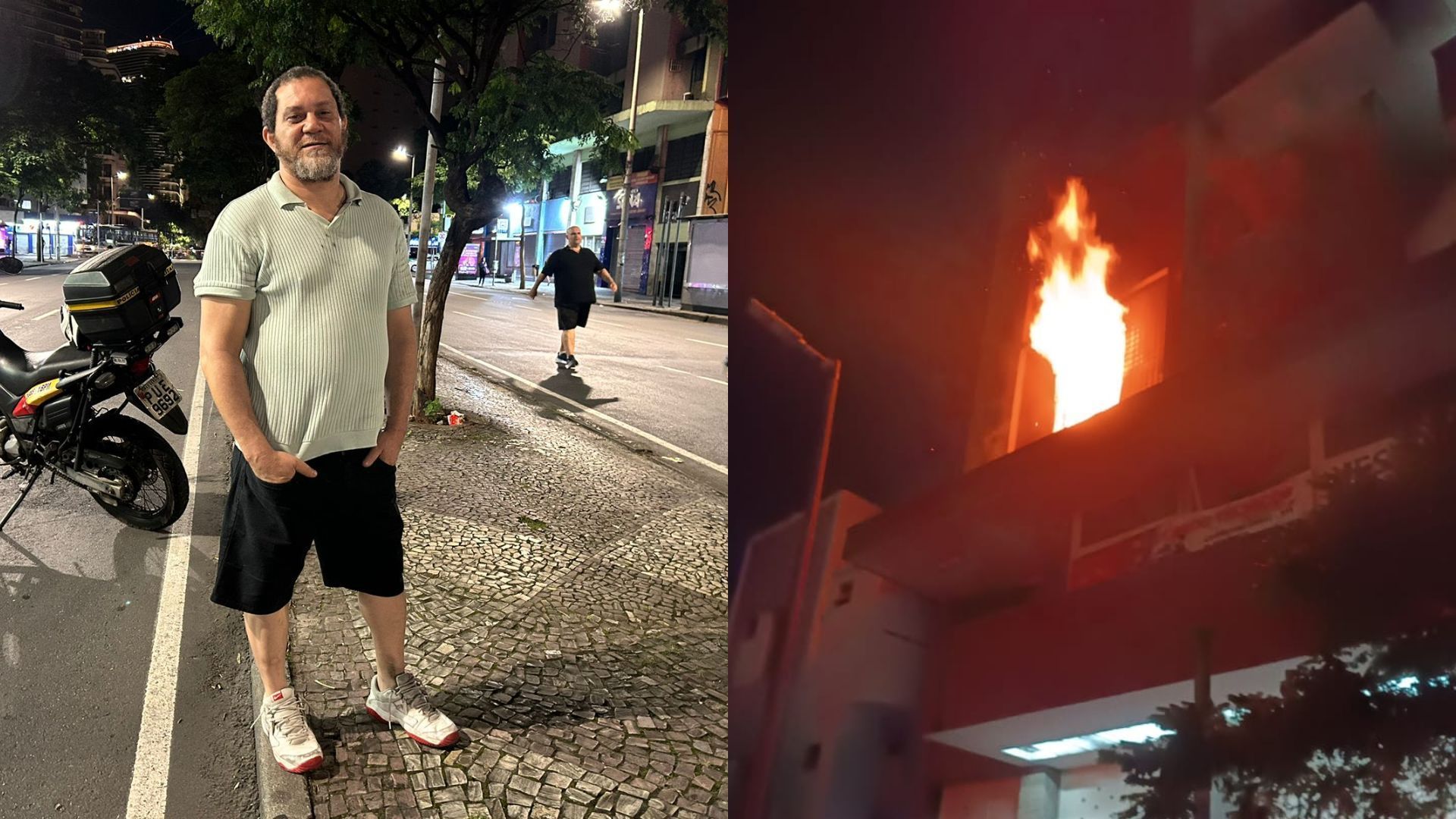 Morador de prédio que pegou fogo no Centro de BH ajudou vítimas na evacuação: ‘instinto de sobrevivência’