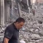 Cidade na Faixa de Gaza vira ruína com resposta de Israel ao Hamas