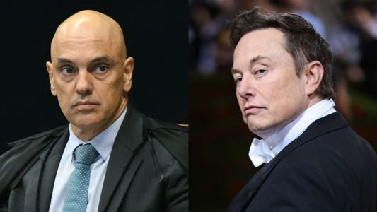 Fotos mostram Alexandre de Moraes e Elon Musk