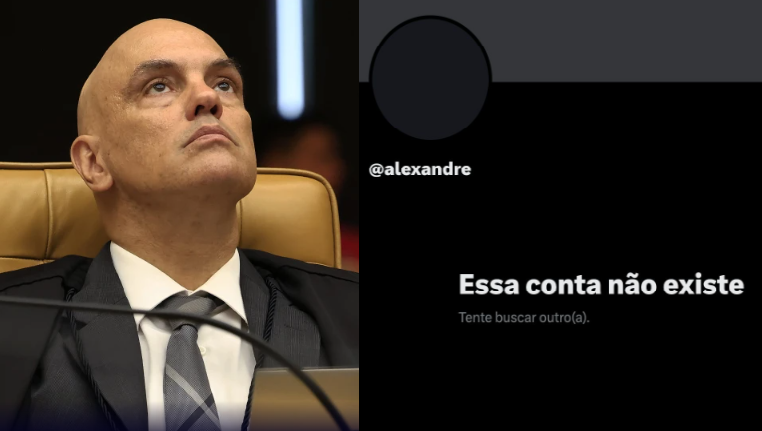Conta de Alexandre de Moraes é desativada no X, rede social de Elon Musk