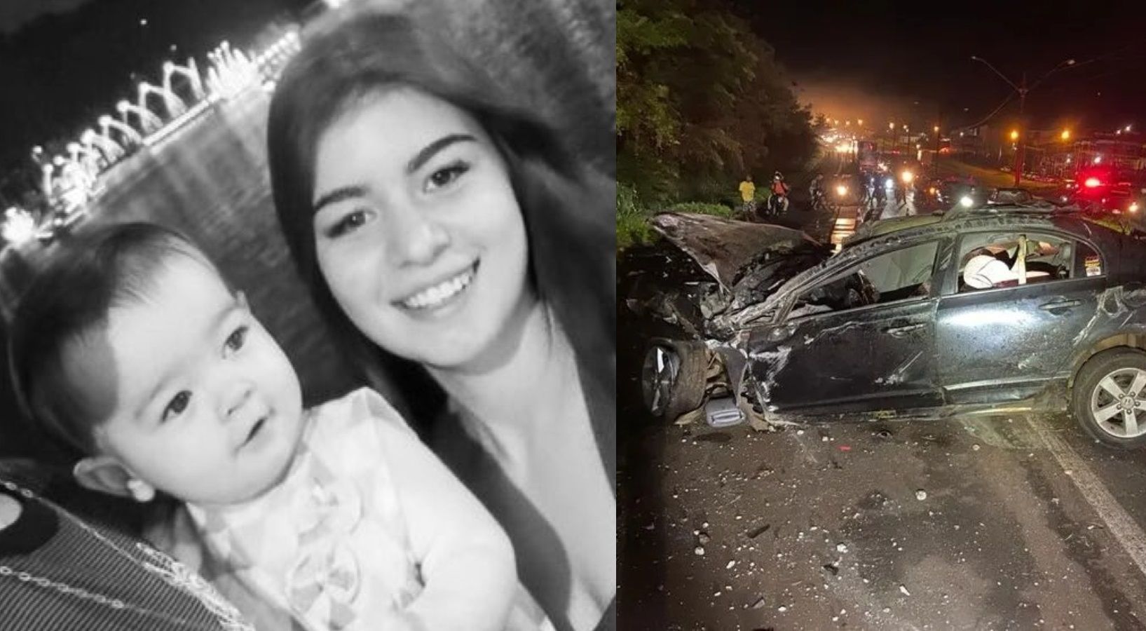 Mãe morre 26 dias após perder bebê arremessado de carro em acidente no Paraná