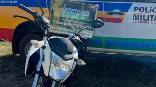 Moto furtada pertencia a uma loja de tintas