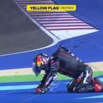 Atual campeão da Moto GP sofre queda, fratura 11 costelas e está internado