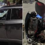 Vídeo: ‘Camarada chapado’, diz motoboy sobre acidente que matou motociclista em BH
