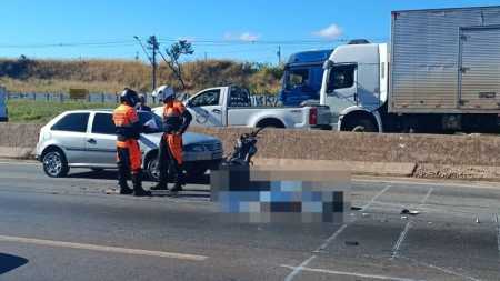 Motociclista de 35 morreu no anel rodoviário na manhã desta terça-feira (27)