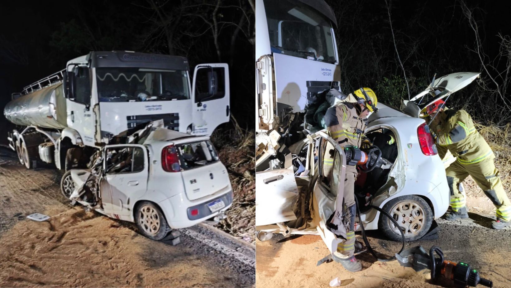 Motorista de caminhão-tanque foge após batida de frente que matou 5 no Norte de MG