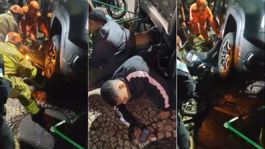 Motorista de Renegade reage a assalto e prensa criminosos embaixo do veículo no Rio