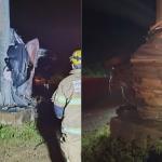 Motorista morre após carro atingir e 'abraçar' poste em frente ao Aeroporto de Confins