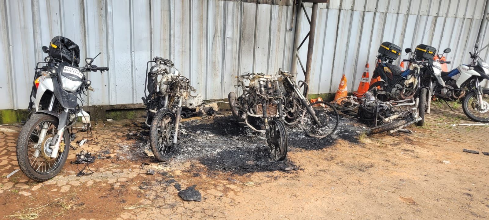 Vídeo mostra prisão de 'Abacaxi', suspeito de incendiar motos da PM em BH