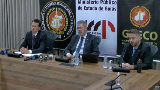 Membros do Ministério Público de Goiás concederam entrevista coletiva nesta terça (18)