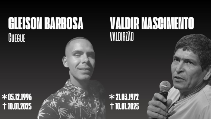 Além de Gleison Barbosa e Valdir Nascimento, uma terceira vítima veio a óbito nesta tarde (11)