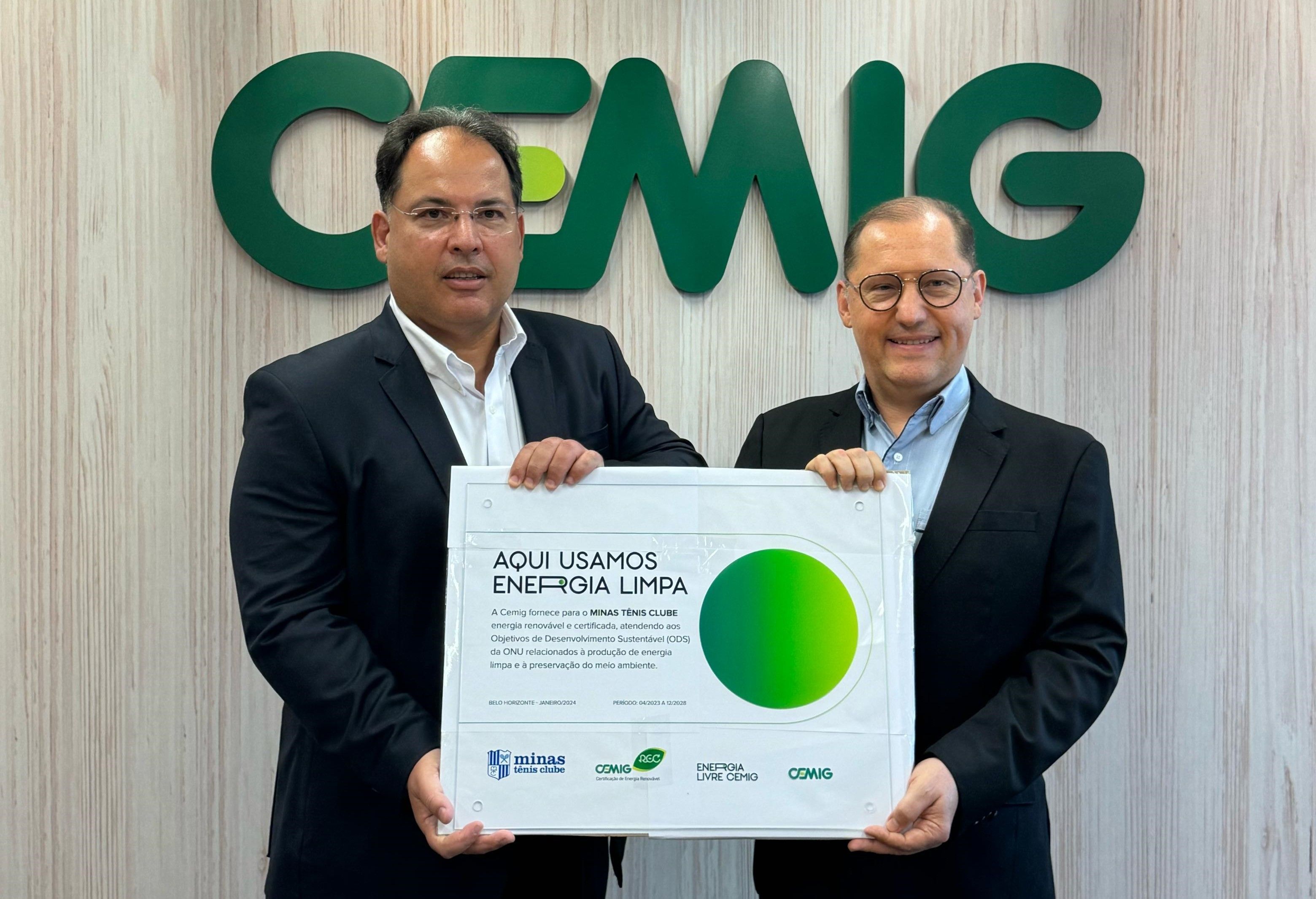 Minas Tênis Clube recebe Certificado de Energia Renovável Cemig-REC