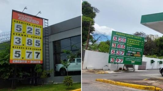 Muda o posto, mas o preço da gasolina é quase sempre o mesmo: R$ 5,25