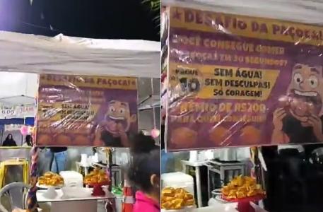 Desafio aconteceu na cidade de Itaóca, em Mongaguá (SP).