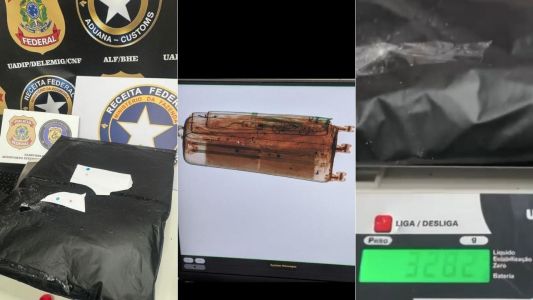 Mulher é presa com mais de 3 kg de cocaína no aeroporto de Confins antes de viajar para Paris