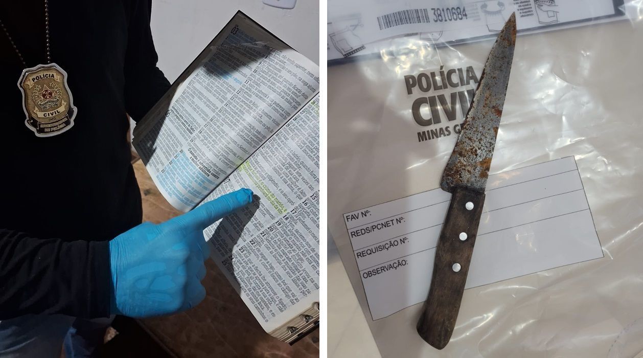 Homem mata esposa em MG após ler provérbio na Bíblia: 'de maneira nenhuma perdoará'