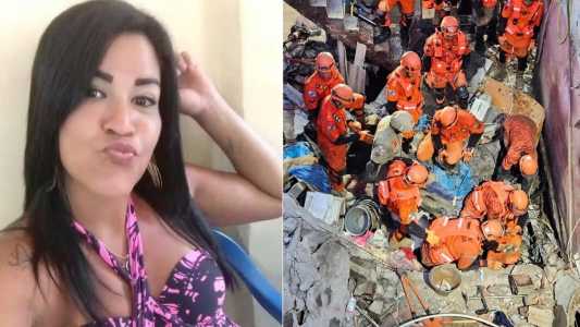 Michele Martins de Souza, tinha 40 anos, e morreu após a queda de uma casa geminada, no Rio de Janeiro.