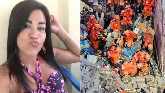 Michele Martins de Souza, tinha 40 anos, e morreu após a queda de uma casa geminada, no Rio de Janeiro.