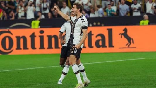 Muller marcou um dos gols da vitória alemã