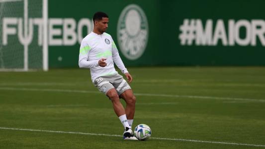 Murilo treinou com o elenco do Palmeiras após recuperação de lesão